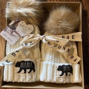 Rae Dunn Mama & Mini Toboggan Set